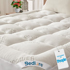 BEDLORE Twin Mattress Topper, Thick Soft Pillow Top Bed Topper