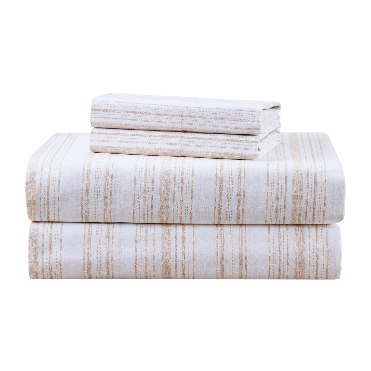 Comfort Spaces 100% Cotton Percale Sheets Twin XL Size 3 Pc, Diamond Sliver