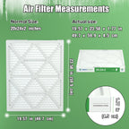 TRIGHTFILTERS 14x20x1 Air Filter 4 Pack, MERV 8 Filter Replacement