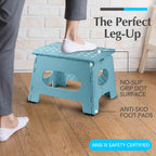 Handy Laundry Folding Step Stool 9 Inch, Pink, Non-Slip Holds 300 lbs