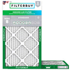 Filterbuy 12x14x1 Air Filter MERV 8 Dust & Allergy Defense (2-Pack)