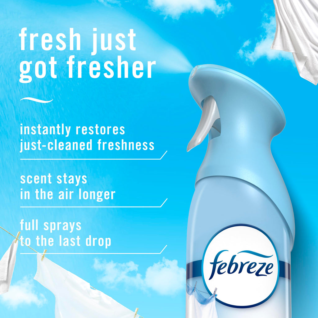 Febreze Air Mist, Air Freshener, Odor Fighting Room Spray, Deodorizer for Home Bathroom Kitchen Office Apartment, Soothe & Restore, Refresh & Energize, Romance & Desire Variety Pack, 8.1oz (Pack of 3)