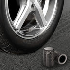 CKAuto Tire Valve Stem Caps, Aluminum Black, 4 pcs/Pack