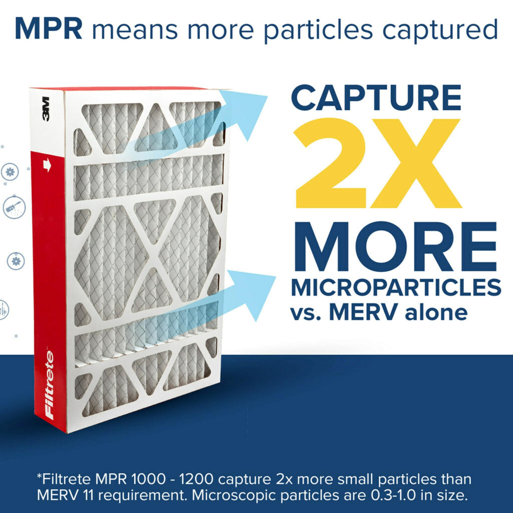 Filtrete 16x25x1 Air Filter, MERV 11, MPR 1000, 4 HVAC Filters