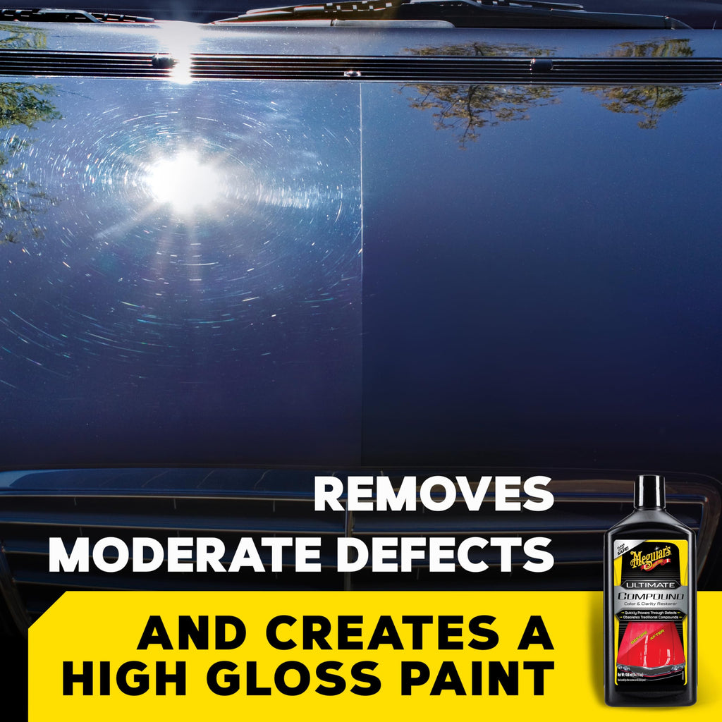 Meguiar's Ultimate Compound, Pro-Grade Car Scratch Remover, 15.2 Oz