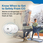 Kidde Carbon Monoxide Detector, AA Battery Powered, Portable for Travel or Home, 85 dB Alarm, LED Status Indicators, 3rd Edition