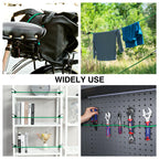 WORKPRO 24" Bungee Cords with Hooks, 4 Pack Heavy Duty Outdoor Bungee Strap