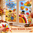Christmas Window Clings for Glass Windows, Stickers for Window Decorations