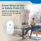 Kidde Carbon Monoxide Detector, Plug-in Carbon Monoxide Detector with AA Battery Backup, 85 dB Alarm, LED Status Light Indicators, 3rd Edition