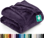 Utopia Bedding Ultra Soft Fleece Bed Blanket Queen Size Grey (90x90 Inches)