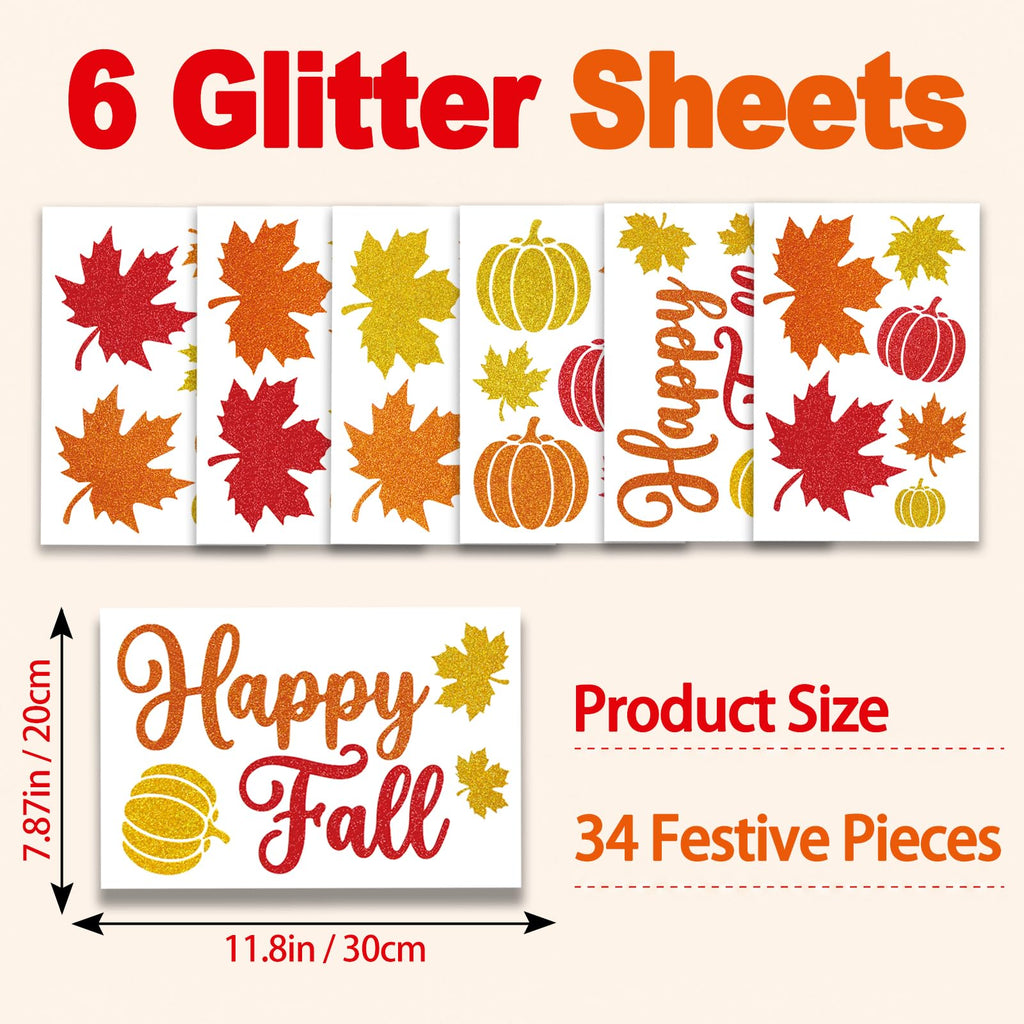 Christmas Window Clings for Glass Windows, Stickers for Window Decorations