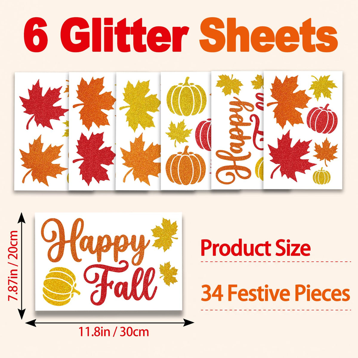 Christmas Window Clings for Glass Windows, Stickers for Window Decorations