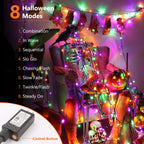 Brizled LED Halloween Lights Indoor Outdoor Orange & Purple String Light