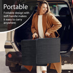 10 PACK of 8 Feet Foldable Table with Built in Handle & Steel Legs | 8 FT Heavy Duty Portable | Perfect for Party, Dining, Wedding, Events, Picnic Indoor, Outdoor, Camping, Temporary - 8 Foot