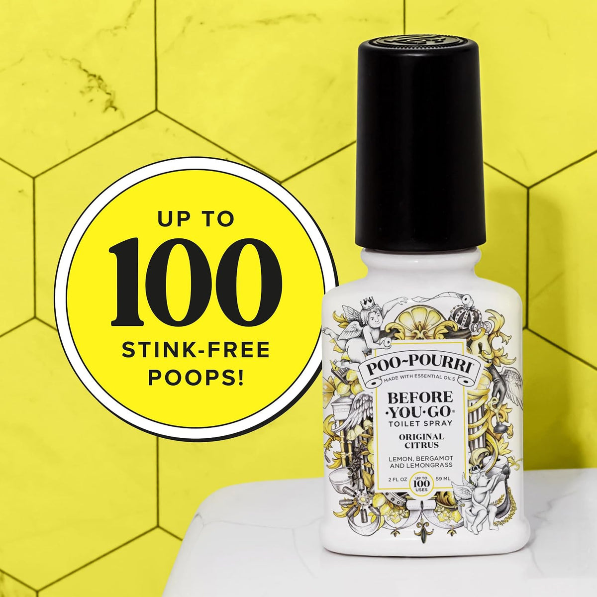 Poo-Pourri Before-You-Go Toilet Spray, Original Citrus, 2 Fl Oz