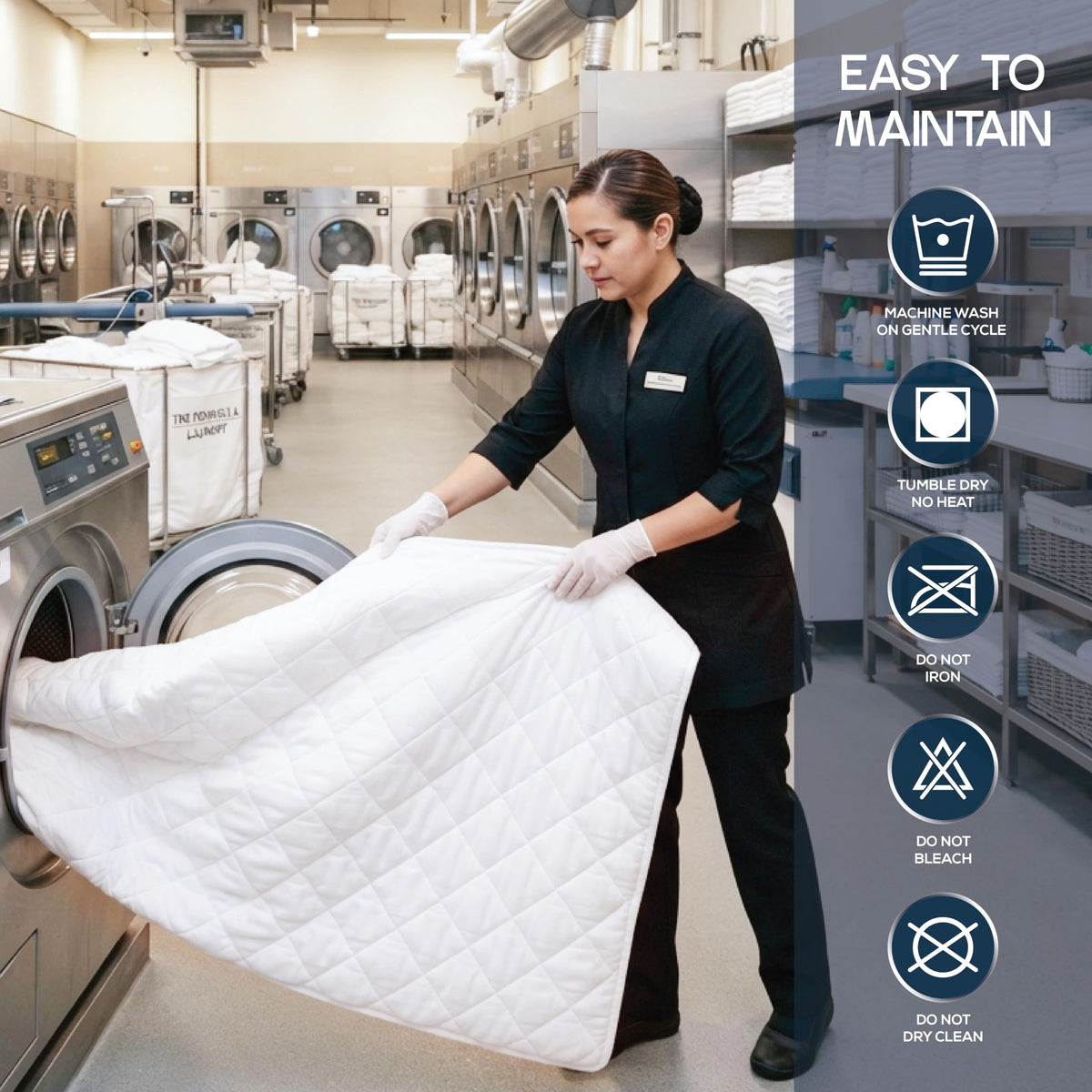 Twin Mattress Pad, Quilted Mattress Protector Topper fits 16" Deep Pocket