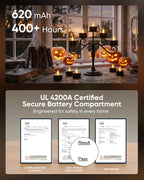 Homemory 24-Pack Remote Flameless LED Battery Tea Light Candles, 400+Hrs