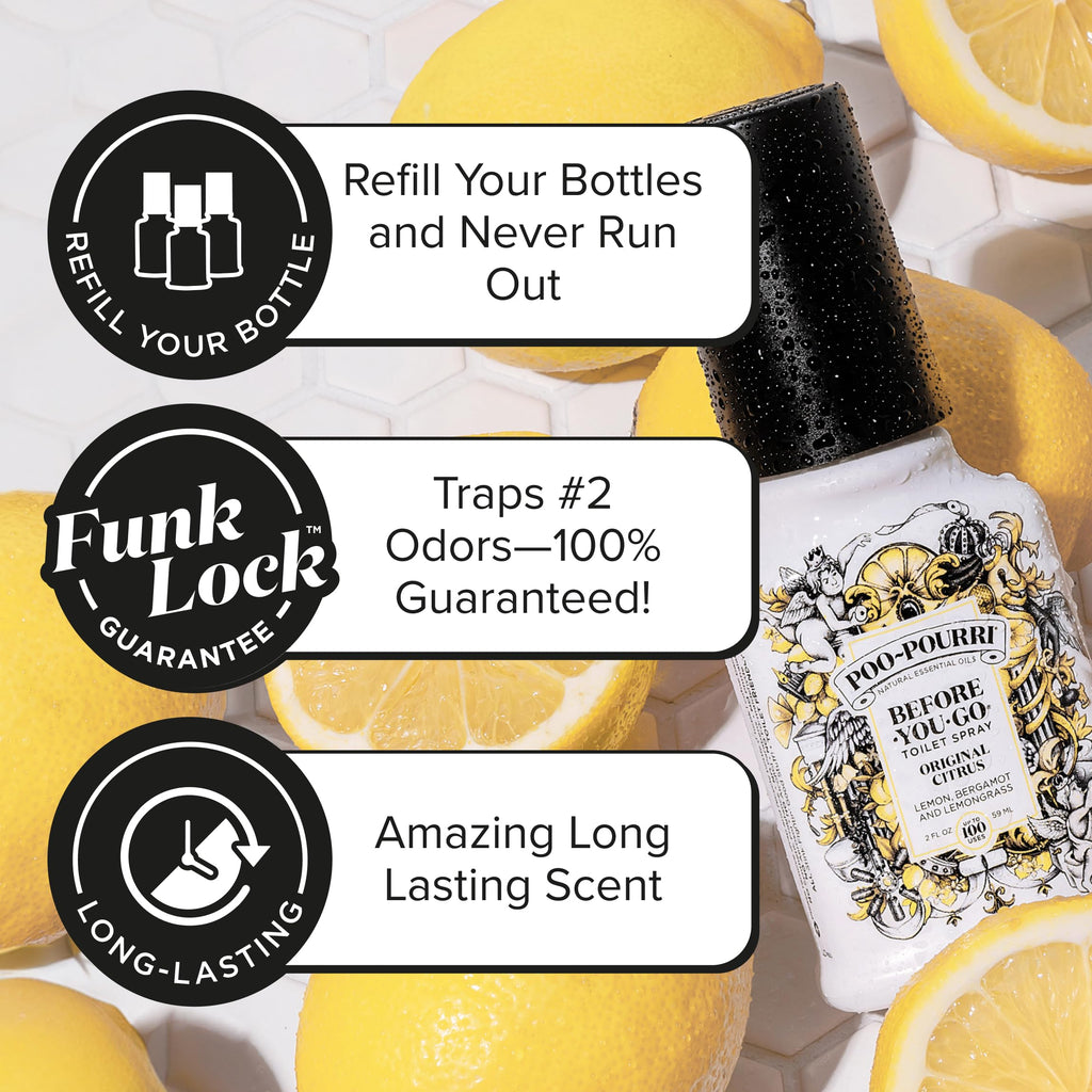 Poo-Pourri Before-You-Go Toilet Spray, Original Citrus, 2 Fl Oz