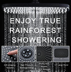 Rain Shower Head with Handheld Showerhead, Chrome 1.8GPM 460311