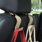 4-Pack Car Headrest Hooks Holds 55lbs Seat Storage Organizer for Bags