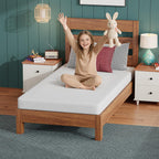 FDW | 5 Inch Twin Mattress | Medium Firm | Gel Memory Foam | White