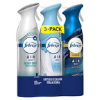 Febreze Air Mist, Air Freshener, Odor Fighting Room Spray, Deodorizer for Home Bathroom Kitchen Office Apartment, Soothe & Restore, Refresh & Energize, Romance & Desire Variety Pack, 8.1oz (Pack of 3)