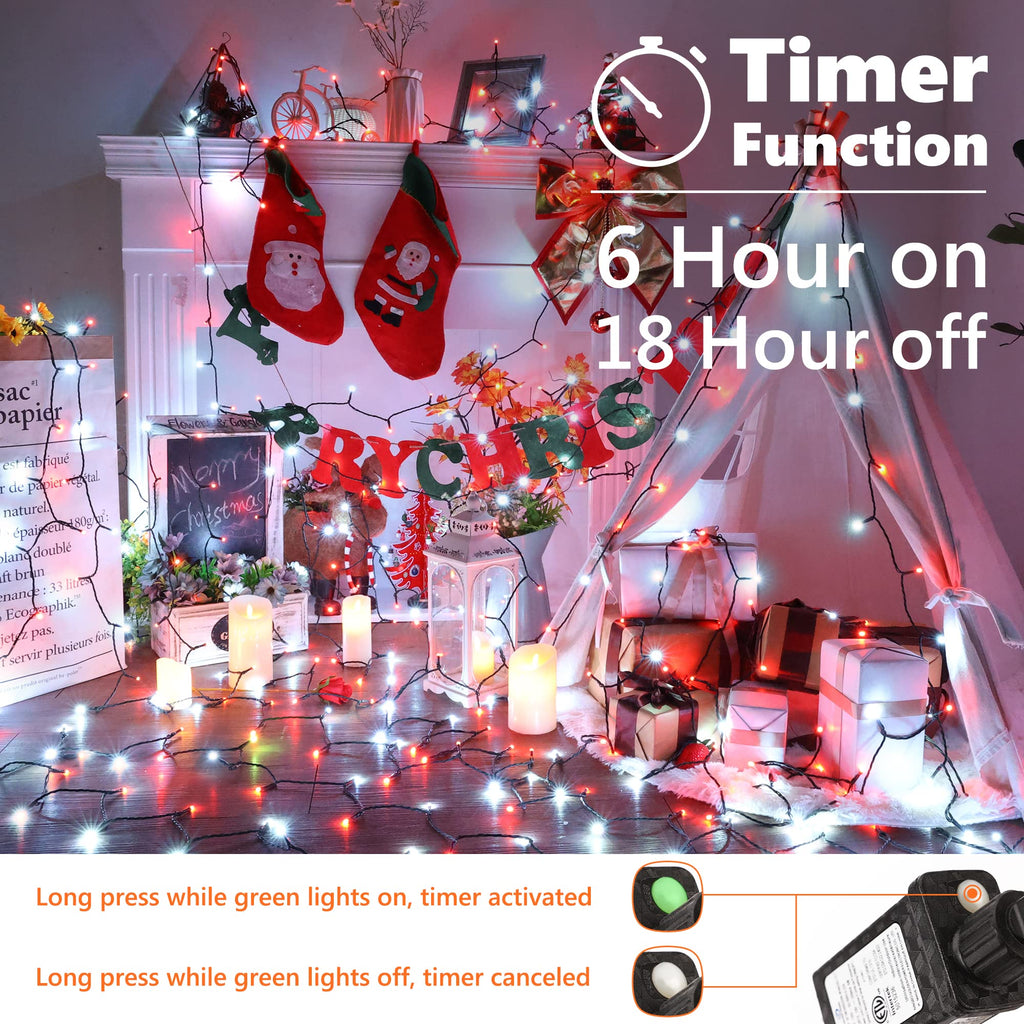 Brizled LED Halloween Lights Indoor Outdoor Orange & Purple String Light