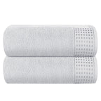GLAMBURG Ultra Soft 4 Pack Oversized Bath Towel Set 27x54 inches, 100% Cotton Bath Towels, Highly Absorbant Compact Quickdry & Lightweight Towel, Ideal for Gym Travel Camp Pool - Charcoal Grey