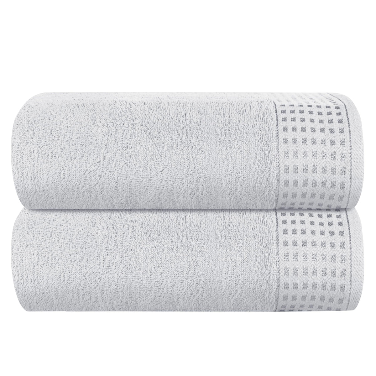 GLAMBURG Ultra Soft 4 Pack Oversized Bath Towel Set 27x54 inches, 100% Cotton Bath Towels, Highly Absorbant Compact Quickdry & Lightweight Towel, Ideal for Gym Travel Camp Pool - Charcoal Grey