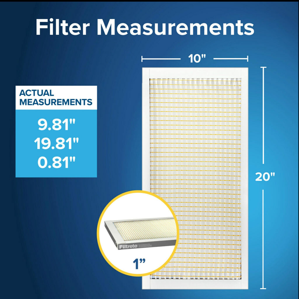 Filtrete 18x24x1 Air Filter, MERV 5, MPR 300, 6 HVAC Filters
