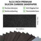 Extra Fine Sandpaper Assortment, Wet Dry Sand Paper 9 x 3.6 Inch