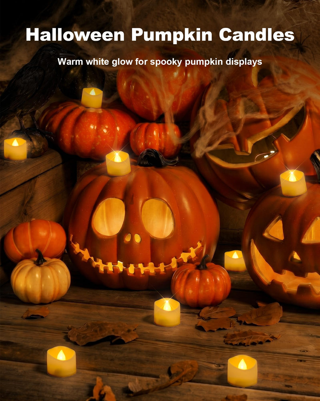 Homemory 12-Pack Remote Flameless LED Battery Tea Light Candles, 400+Hrs