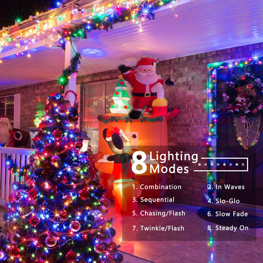 Brizled LED Halloween Lights Indoor Outdoor Orange & Purple String Light