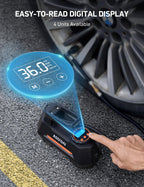 AstroAI H2 Pro Cordless Tire Inflator Portable Air Compressor 12VDC Battery
