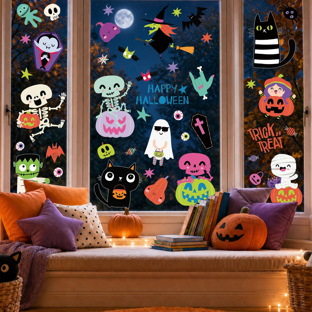 Holiday Window Clings for Home Decorations (Romantic)