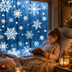 Christmas Window Clings for Glass Windows, Stickers for Window Decorations