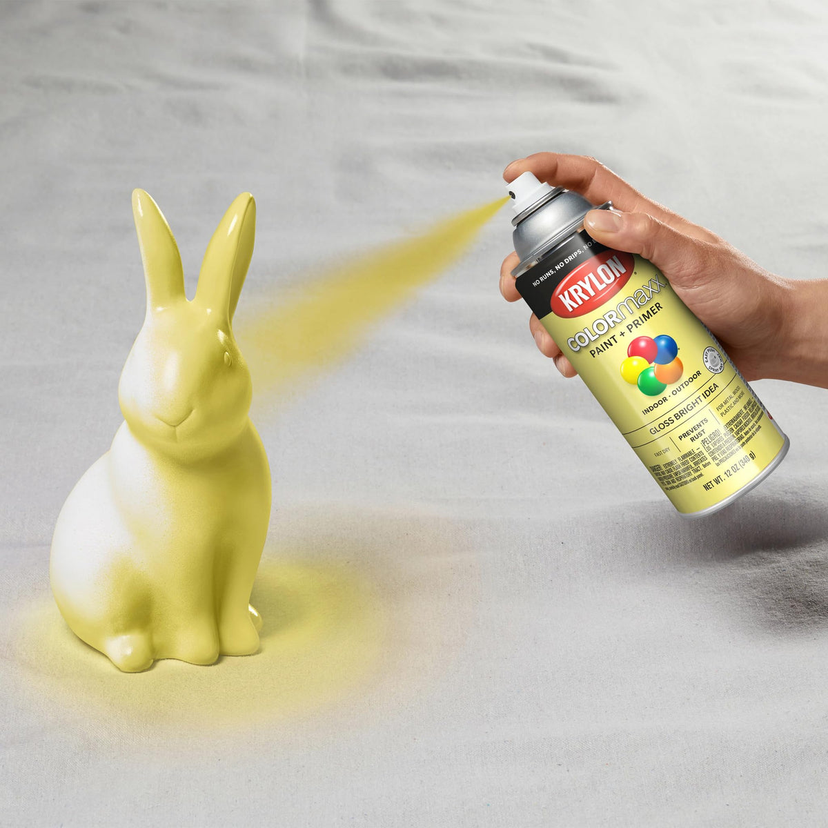 Krylon ColorMaxx 12 Oz. Flat Spray Paint, Black - 1 Each