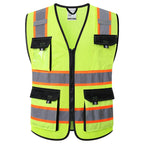 JKSafety Safety Vest for Men Women Hi Vis Reflective Vest JK220 PurpleB S