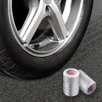 CKAuto Tire Valve Stem Caps, Aluminum Black, 4 pcs/Pack