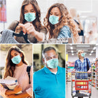 akgk KN95 Face Mask 50 PCS, Breathable Protection Masks, 5-Ply KN95 Black Masks, Cup Dust Safety Masks