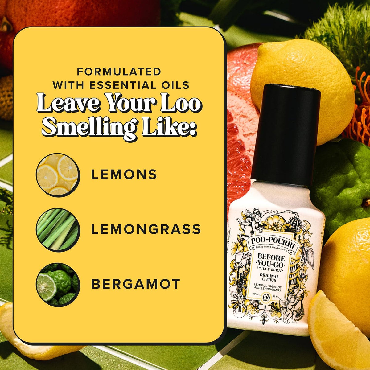 Poo-Pourri Before-You-Go Toilet Spray, Original Citrus, 2 Fl Oz