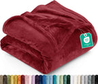 Utopia Bedding Ultra Soft Fleece Bed Blanket Queen Size Grey (90x90 Inches)