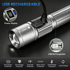 TrixHub Rechargeable Flashlights 3 Pack Super Bright High Lumens Flashlight