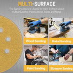 50PCS 5 Inch Sanding Discs 2500 Grit Random Orbit Sander Sandpaper
