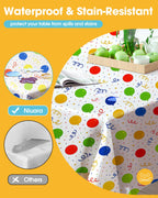 Niuara American Flag Plastic Table Cloth Disposable, 4 Pack, 54 x 108 in