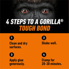 Gorilla Ultimate Waterproof Wood Glue, Natural Color, 8 oz