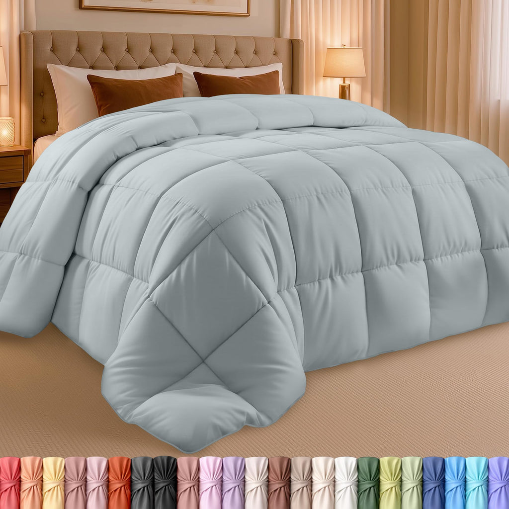 Utopia Bedding Queen Comforter, Duvet Insert, White, 88 x 88 Inches