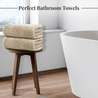 Tens Towels 4 Piece Extra Large Bath Towels 30 x 60 Inches, Dark Grey