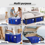 ukeetap 8 Pack Extra Large Clothes Storage Bins with Lids, Clear