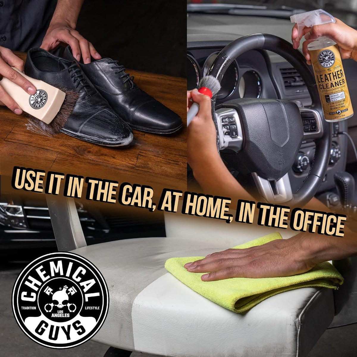 Chemical Guys, Leather Cleaner & Conditioner Kit, Travel Size, 2 x 4 oz